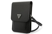 Väskor - GUESS Handbag GUWBSATMBK black / black Saffiano Triangle - 3666339050498