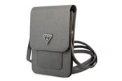 Väskor - GUESS Handbag GUWBSATMGR gray / gray Saffiano Triangle - 3666339050504