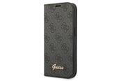 Mobile - Covers & Cases - GUESS GUBKP14LHG4SHK iPhone 14 Pro 6.1 "black / black book 4G Vintage Gold Logo - 3666339083182
