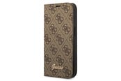 Mobile - Covers & Cases - GUESS GUBKP14XHG4SHW iPhone 14 Pro Max 6.7 "brown / brown book 4G Vintage Gold Logo - 3666339083236