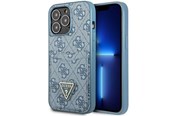 Mobile - Covers & Cases - GUESS 4G Triangle Logo Cardslot Case for iPhone 13 Pro / 13 - Blue - 3666339047788