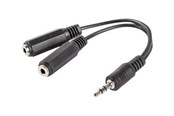 Ljudkabel - Lanberg headset splitter - 10 cm - AD-0024-BK