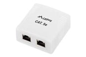 Nätverks tillbehör - Lanberg OS5-0002-W - network surface mount box - OS5-0002-W