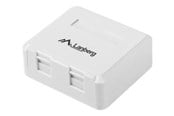 Nätverks tillbehör - Lanberg OK1-0002-W - modular insert housing - OK1-0002-W