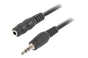 Ljudkabel - Lanberg audio extension cable - 5 m - CA-MJFJ-10CC-0050-BK