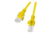 Nätverkskabel - Lanberg patch cable - 25 cm - yellow RAL 1016 - Gul - PCU5-10CC-0025-Y