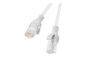 Nätverkskabel - Lanberg patch cable - 50 cm - grey RAL 7035 - Grå - PCF5-10CC-0050-S