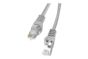 Nätverkskabel - Lanberg patch cable - 50 cm - grey RAL 7035 - Grå - PCF6-10CC-0050-S