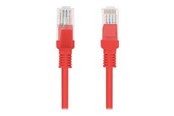 Nätverkskabel - Lanberg patch cable - 3 m - red RAL 3017 - Röd - PCU6-10CC-0300-R