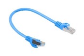 Nätverkskabel - Lanberg patch cable - 25 cm - blue RAL 5012 - Blå - PCF6-10CC-0025-B