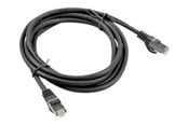Nätverkskabel - Lanberg patch cable - 50 cm - black RAL 9004 - Svart - PCF6-10CC-0050-BK
