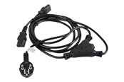 Strömkabel (intern) - Lanberg - power cable - power CEE 7/7 to power IEC 60320 C13 - 1.8 m - CA-C13C-13CC-0018-BK