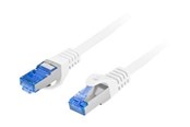 Nätverkskabel - Lanberg patch cable - 0.5 m - white RAL 9010 - Blå - PCF6A-10CC-0050-W