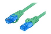 Nätverkskabel - Lanberg patch cable - 1 m - green RAL 6024 - Blå - PCF6A-10CC-0100-G
