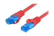 Nätverkskabel - Lanberg patch cable - 2 m - red RAL 3017 - Röd - PCF6A-10CC-0200-R