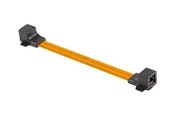 Nätverkskabel - Lanberg network coupler - 17 cm - black orange - Svart - ADS-RJ45-RJ45-245