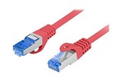 Nätverkskabel - Lanberg patch cable - 10 m - red RAL 3017 - Röd - PCF6A-10CC-1000-R