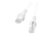 Nätverkskabel - Lanberg patch cable - 3 m - white RAL 9010 - Vit - PCU6-10CC-0300-W