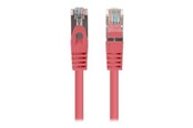 Nätverkskabel - Lanberg patch cable - 50 cm - red RAL 3017 - Röd - PCF6-20CC-0050-R