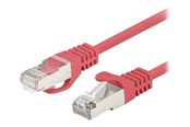 Nätverkskabel - Lanberg patch cable - 1 m - red RAL 3017 - Röd - PCF6-20CC-0100-R