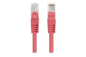 Nätverkskabel - Lanberg patch cable - 7.5 m - RAL 3017 - Röd - PCU6-10CC-0750-R