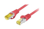 Nätverkskabel - Lanberg patch cable - 25 cm - red RAL 3017 - Röd - PCF6A-10CU-0025-R