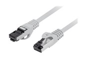 Nätverkskabel - Lanberg patch cable - 3 m - grey - Grå - PCF8-10CU-0300-S