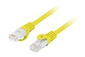 Nätverkskabel - Lanberg patch cable - 1 m - yellow - Gul - PCU6-10CU-0100-Y