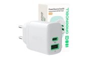 Mobile - Adapters & Chargers - Green Cell PowerSource Duo30 - CHARB-GC-30AC-W