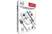 Spel Tillbehör - Deep Explorer 2-in-1 Joy-Con Fast Charging Cable - Laddare - Nintendo Switch - 721688537588