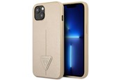 Mobile - Covers & Cases - GUESS GUHCP14MPSATLE iPhone 14 Plus 6.7" beige/beige hardcase SaffianoTriangle Logo - 3666339065416