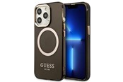 Mobile - Covers & Cases - GUESS Gold Outline Translucent MagSafe Case for iPhone 13 Pro / iPhone 13 - Black - 3666339057039