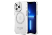Mobile - Covers & Cases - GUESS Metal Outline MagSafe case for iPhone 13 Pro / iPhone 13 - silver - 3666339057275