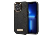 Mobile - Covers & Cases - GUESS GUHMP13LSAPSTK iPhone 13 Pro / 13 6.1" black/black hardcase Peony Logo Plate MagSafe - 3666339056674