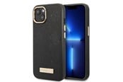 Mobile - Covers & Cases - GUESS GUHMP13MSAPSTK iPhone 13 6.1" black/black hardcase Peony Logo Plate MagSafe - 3666339056667