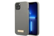 Mobile - Covers & Cases - GUESS GUHMP13MSPLG iPhone 13 6.1" grey/grey hard case Silicone Logo Plate MagSafe - 3666339056902