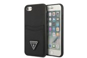 Mobile - Covers & Cases - GUESS GUHCI8PSATPK iPhone 7/8 SE 2020 / SE 2022 hardcase black/black hardcase Saffiano Triangle Logo Cardslot - 3666339050177