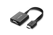 Displaykabel - UGREEN 40248 Adapter / HDMI - VGA micro USB / audio 3.5mm mini jack - Black - 40248