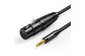 Ljudkabel - UGREEN AV182 audio cable 3.5mm mini jack (male) - XLR (female) 1m - Black - 20763