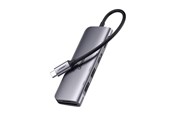 Dockning - UGREEN CM195 6in1 USB-C HUB - HDMI / 2x USB-A 3.0 / USB-C PD / SD / TF reader - Gray - 15214