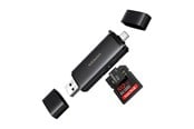 Flashram Reader & Adapter - UGREEN 2in1 USB-C / USB-A SD 4.0 UHS-II Card Reader - Black - 65024