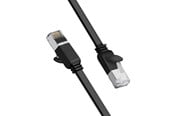 Nätverkskabel - UGREEN Flat network cable - 2m - Black - Svart - 2m - 50185