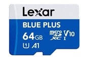 Flashram & USB Flash Drives - Lexar BLUE PLUS - flash memory card - 64 GB - microSDXC UHS-I - LMSBLPL064G-BNANG