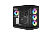 Chassi - HYTE Y50 ARGB (Pitch Black) - Chassi - Miditower - Svart - CS-HYTE-Y50RGB-BB