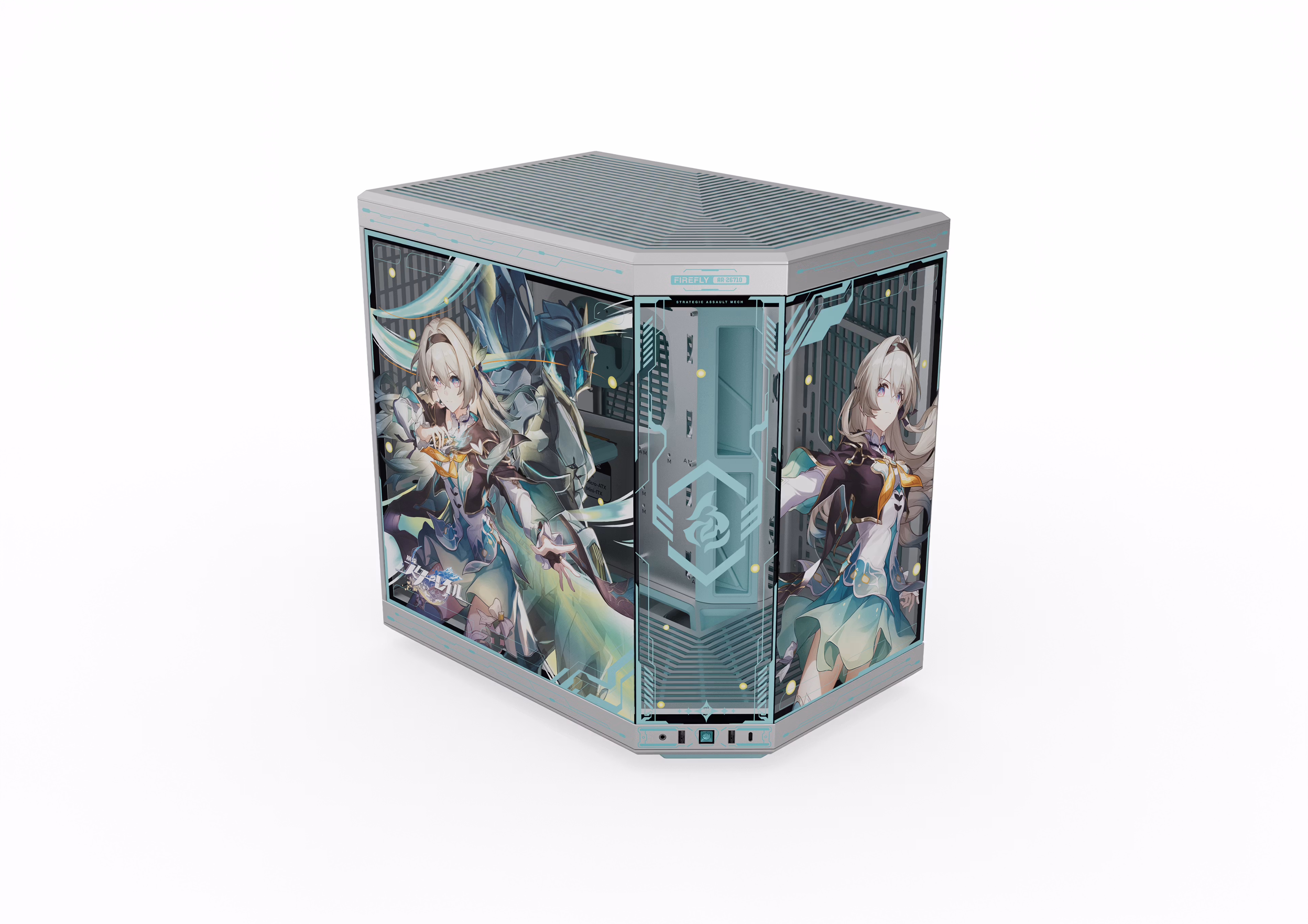 Chassi - HYTE Y70 HSR Firefly Japan Edition - Chassi - Miditower - Blå - CS-HYTE-Y70-HSR-FIREFLY-JP