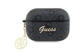 Andra mobiltillbehör - GUESS GUAP2G4GSMK AirPods Pro 2 cover black/black 4G Charm Collection - 3666339102425