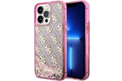 Mobile - Covers & Cases - GUESS GUHCP14XLC4PSGP iPhone 14 Pro Max 6.7" pink/pink hardcase Liquid Glitter 4G Transculent - 3666339116262