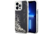 Mobile - Covers & Cases - GUESS GUHCP14XLCSGSGK iPhone 14 Pro Max 6.7" black/black hardcase Liquid Glitter Marble - 3666339127305