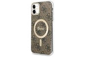 Mobile - Covers & Cases - GUESS GUHMN61H4STW iPhone 11 6.1" brown/brown hardcase 4G MagSafe - 3666339126841