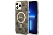 Mobile - Covers & Cases - GUESS GUHMP13XH4STW iPhone 13 Pro Max 6.7" brown/brown hardcase 4G MagSafe - 3666339126872